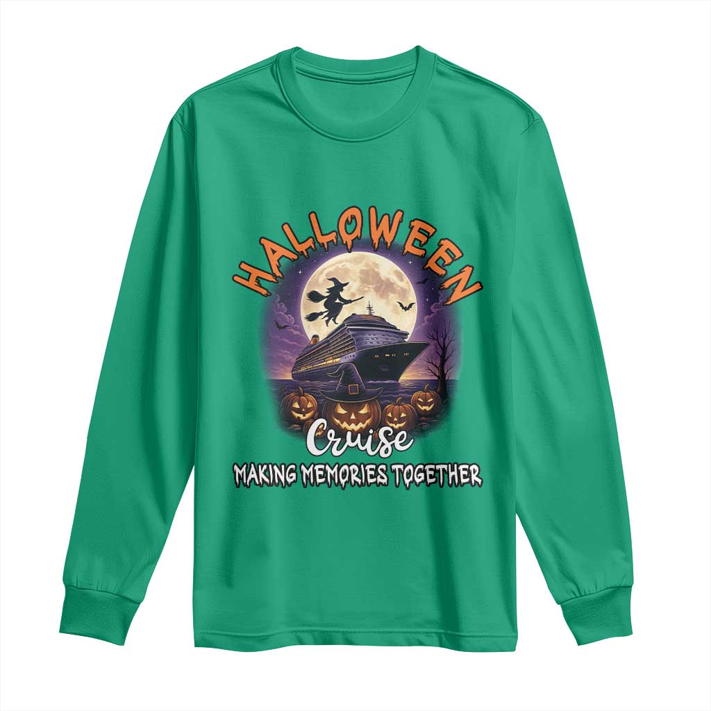 Funny Cruise Halloween Long Sleeve Shirt Making Memories Together - Wonder Print Shop
