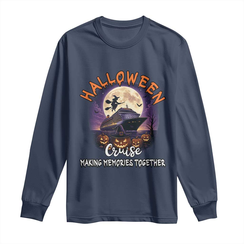 Funny Cruise Halloween Long Sleeve Shirt Making Memories Together - Wonder Print Shop