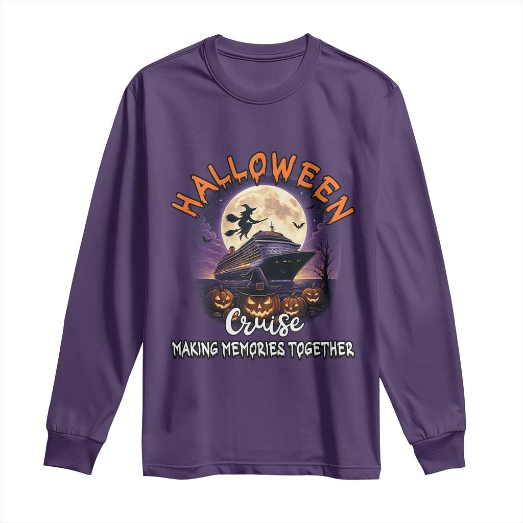 Funny Cruise Halloween Long Sleeve Shirt Making Memories Together - Wonder Print Shop