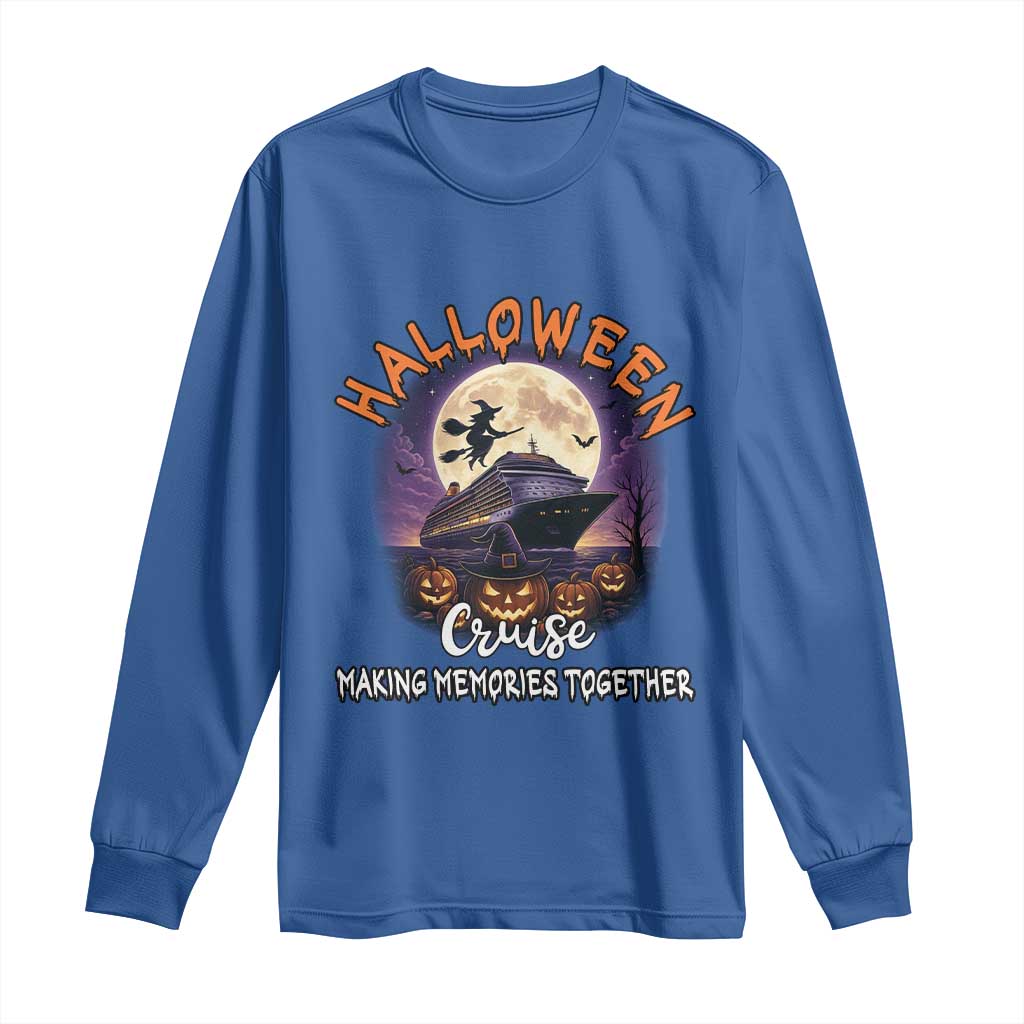 Funny Cruise Halloween Long Sleeve Shirt Making Memories Together - Wonder Print Shop