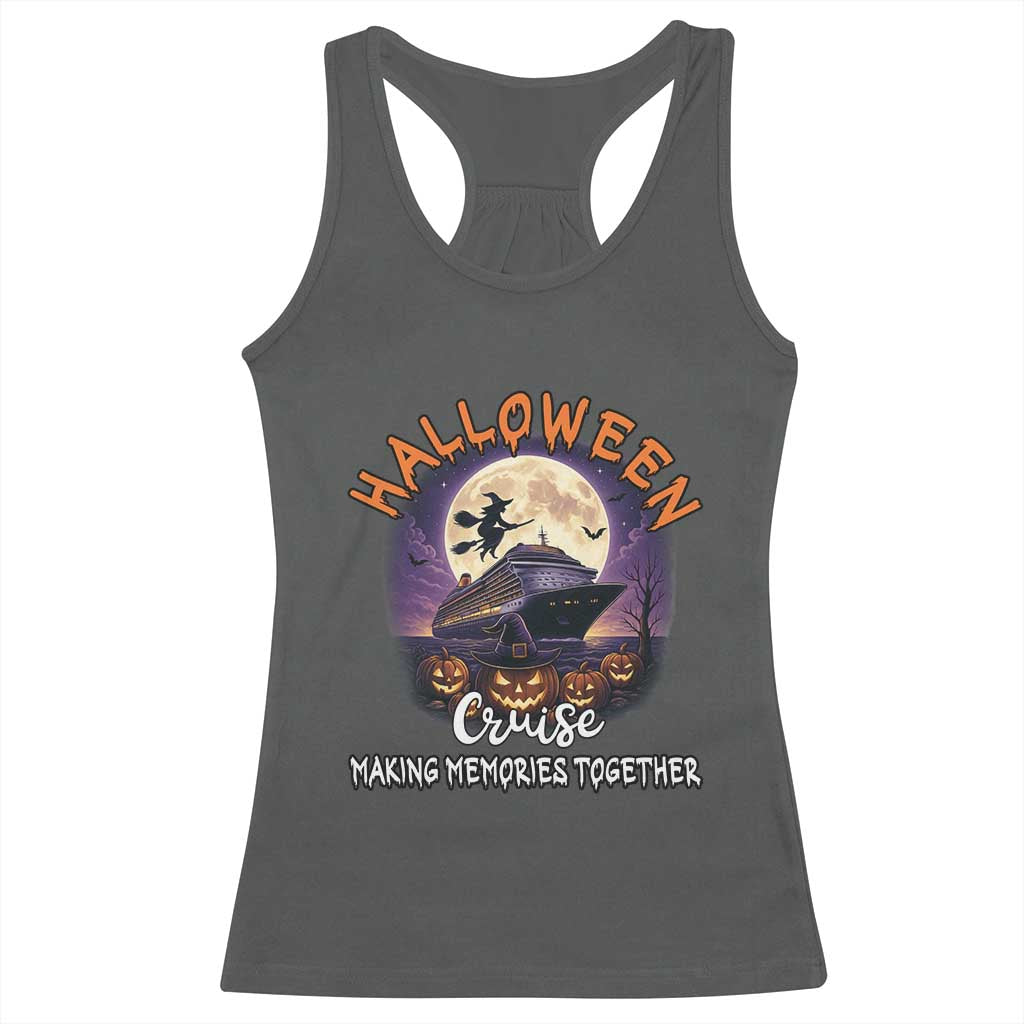 Funny Cruise Halloween Racerback Tank Top Making Memories Together - Wonder Print Shop