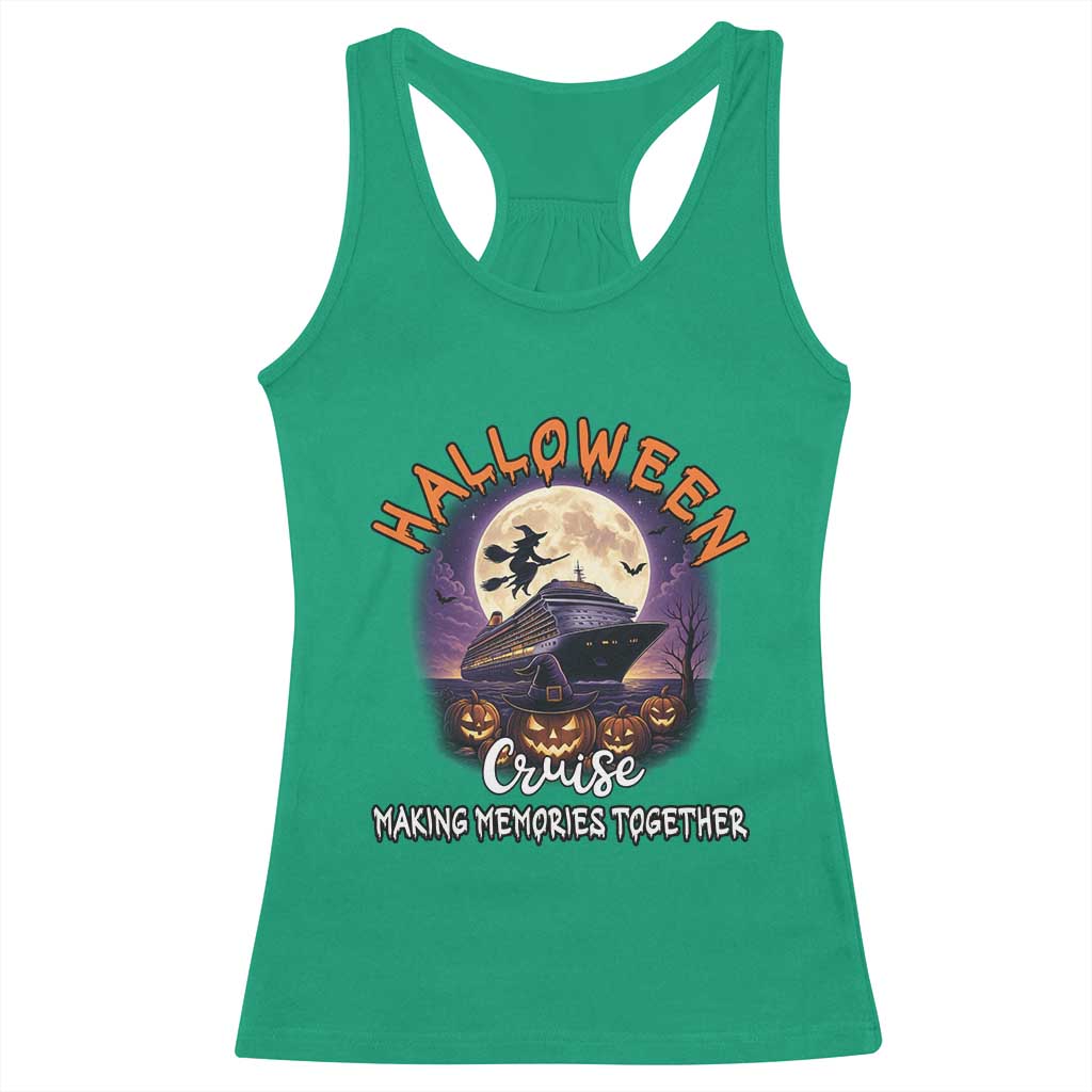 Funny Cruise Halloween Racerback Tank Top Making Memories Together - Wonder Print Shop