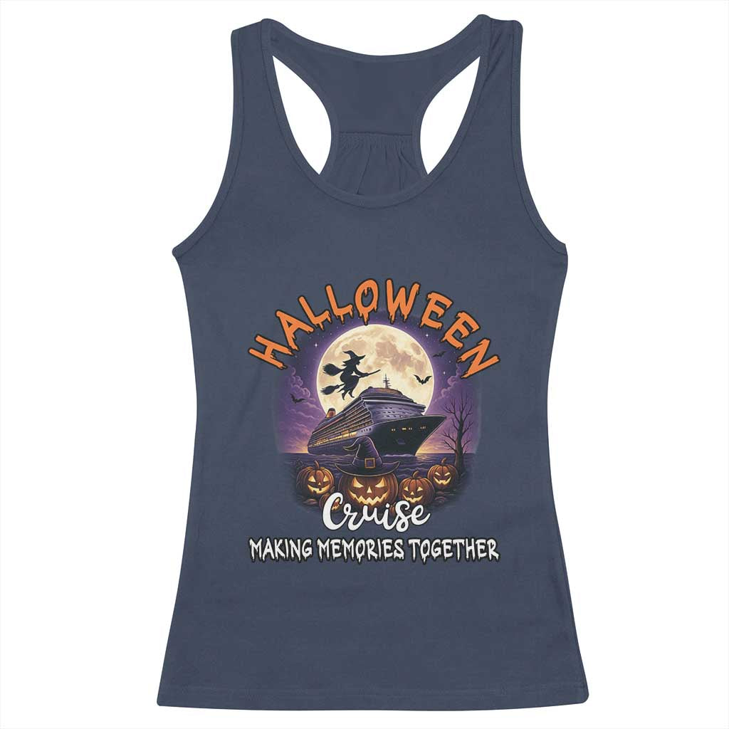 Funny Cruise Halloween Racerback Tank Top Making Memories Together - Wonder Print Shop