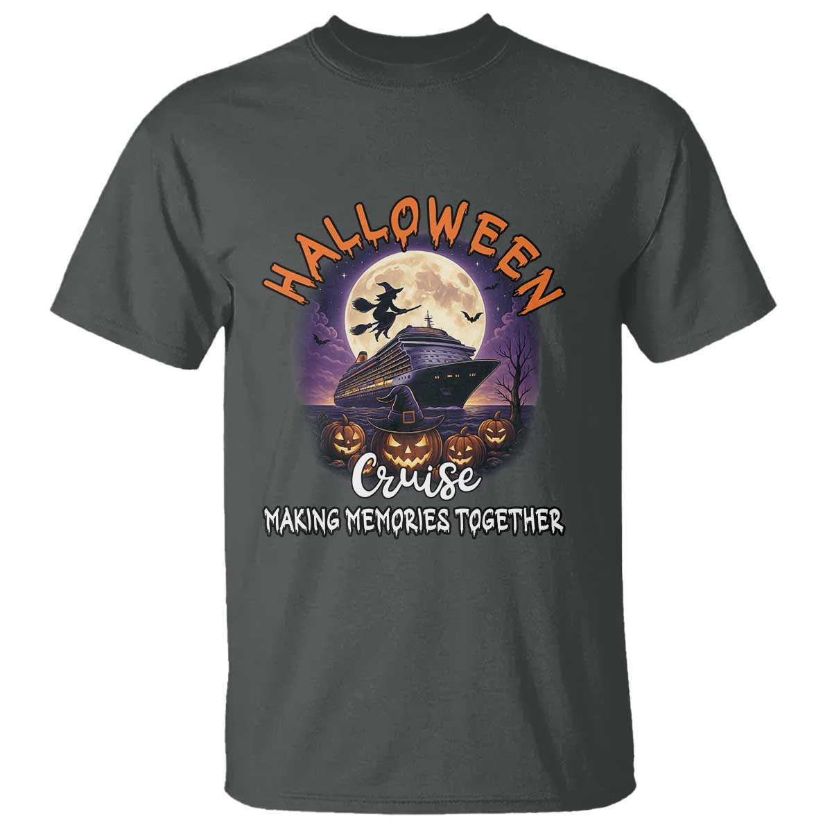Funny Cruise Halloween T Shirt Making Memories Together - Wonder Print Shop