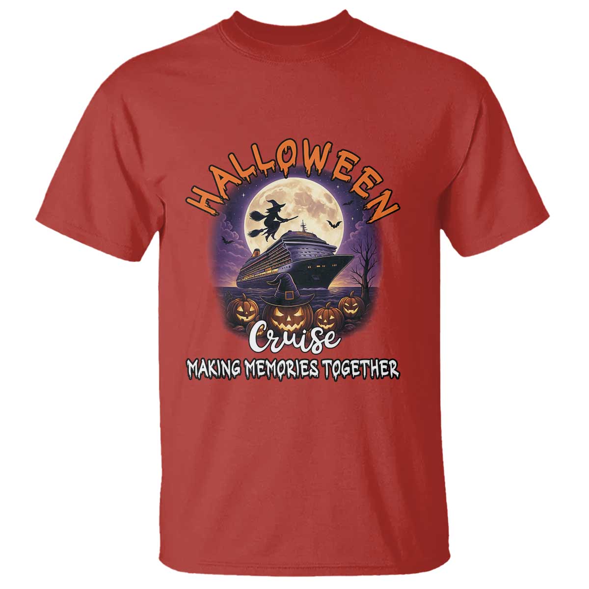 Funny Cruise Halloween T Shirt Making Memories Together - Wonder Print Shop
