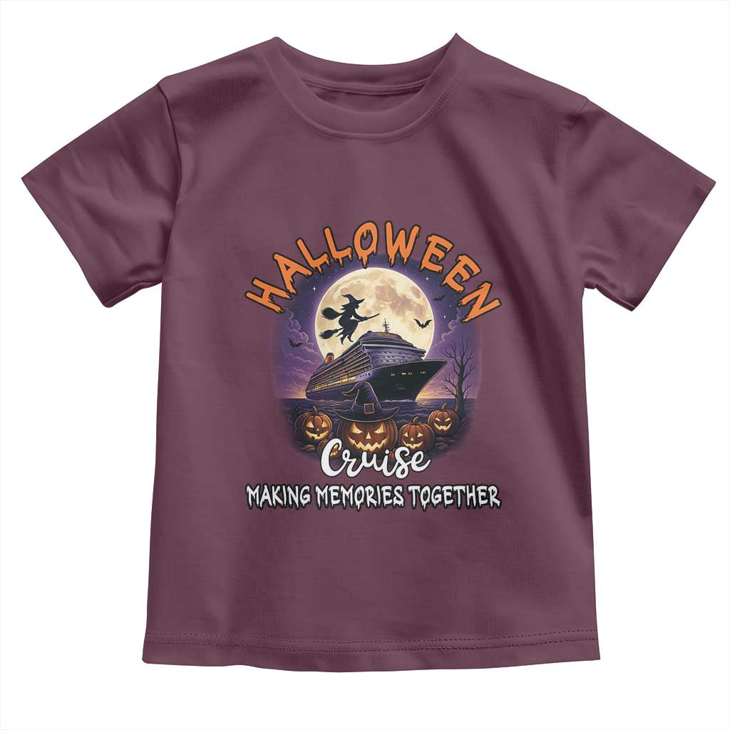 Funny Cruise Halloween Toddler T Shirt Making Memories Together - Wonder Print Shop