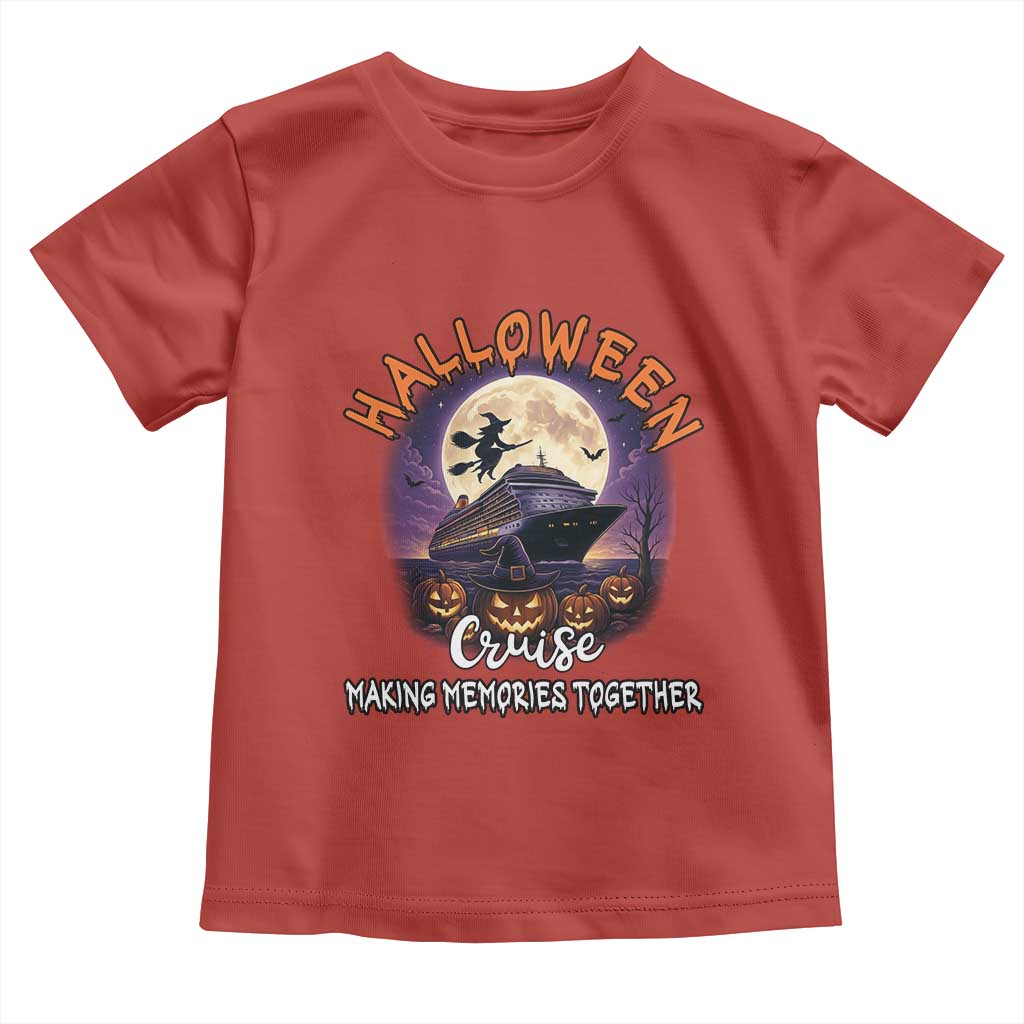 Funny Cruise Halloween Toddler T Shirt Making Memories Together - Wonder Print Shop