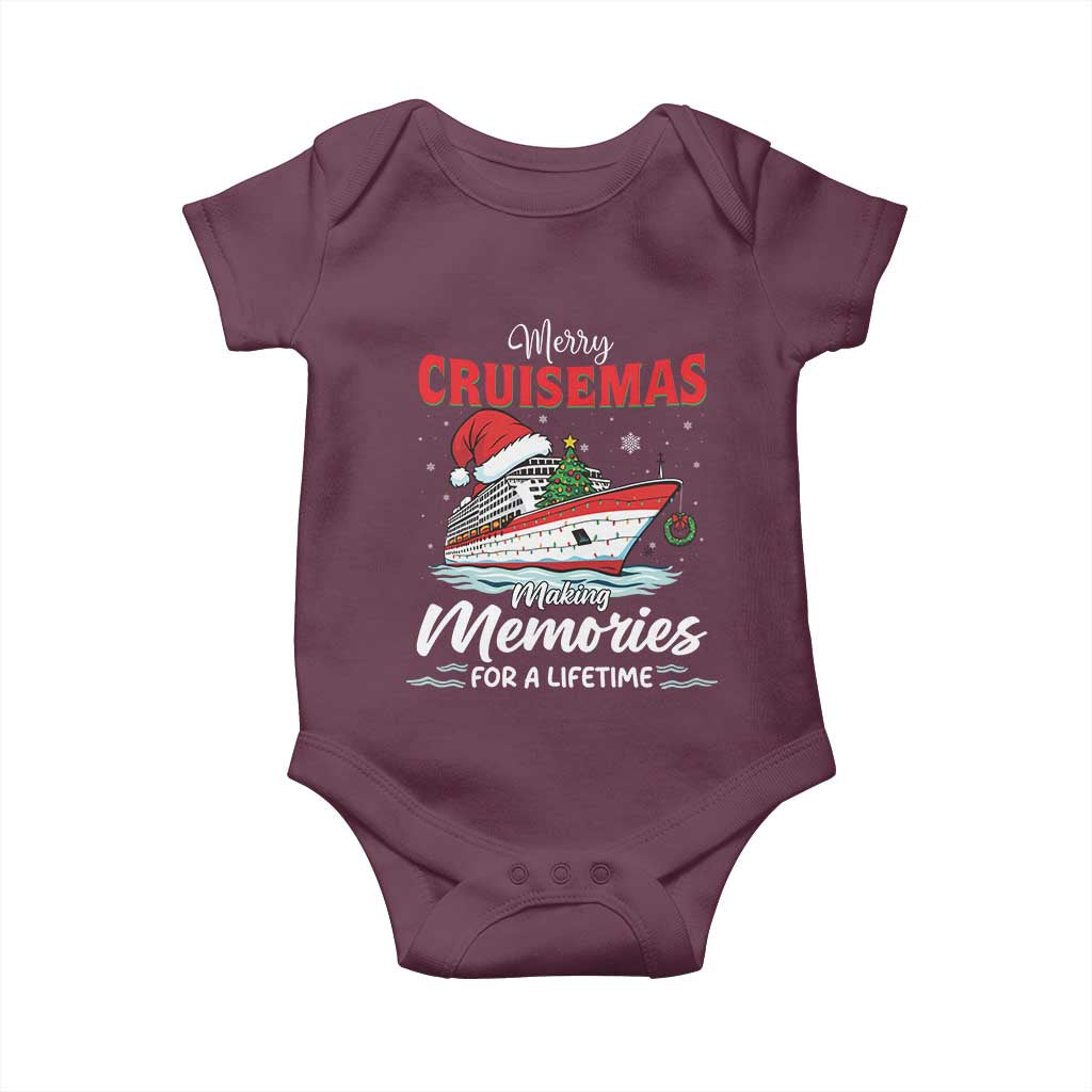 Christmas Cruise Baby Onesie Merry Cruisemas Making Memories For A Life Time - Wonder Print Shop