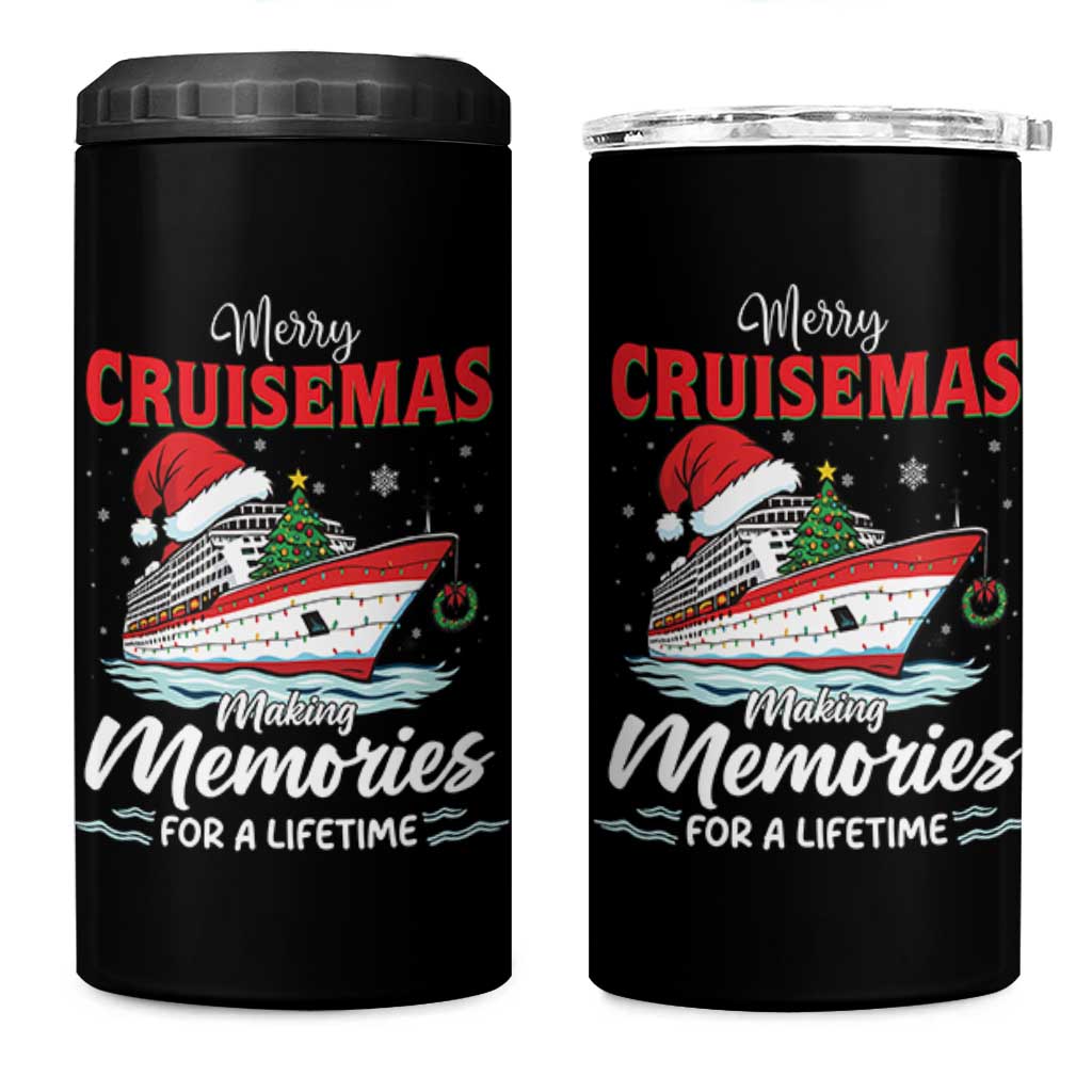 Christmas Cruise 4 in 1 Can Cooler Tumbler Merry Cruisemas Making Memories For A Life Time - Wonder Print Shop