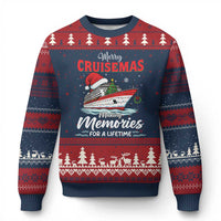 Xmas Cruise Ugly Christmas Sweater Merry Cruisemas Making Memories For A Life Time - Wonder Print Shop