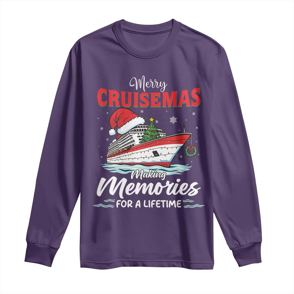 Christmas Cruise Long Sleeve Shirt Merry Cruisemas Making Memories For A Life Time - Wonder Print Shop