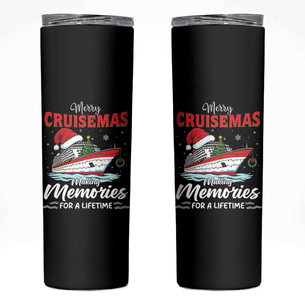 Christmas Cruise Skinny Tumbler Merry Cruisemas Making Memories For A Life Time - Wonder Print Shop
