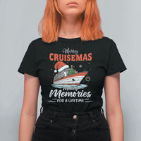 Christmas Cruise T Shirt For Women Merry Cruisemas Making Memories For A Life Time - Wonder Print Shop