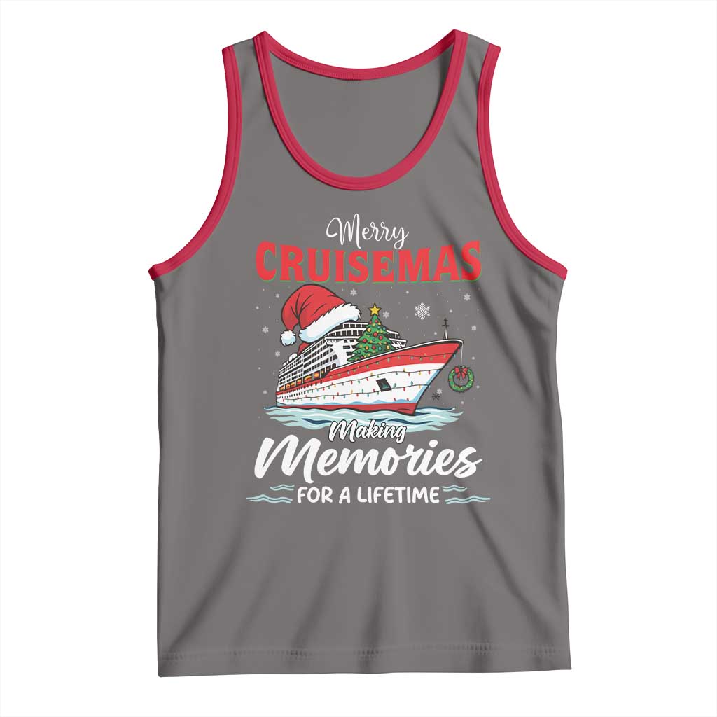 Christmas Cruise Tank Top Merry Cruisemas Making Memories For A Life Time - Wonder Print Shop