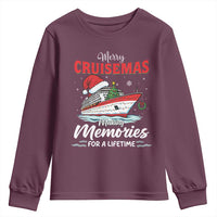 Christmas Cruise Youth Sweatshirt Merry Cruisemas Making Memories For A Life Time - Wonder Print Shop