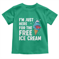 Funny Cruise Toddler T Shirt I Am Just Here For The Free Ice Cream - Wonder Print Shop