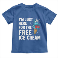 Funny Cruise Toddler T Shirt I Am Just Here For The Free Ice Cream - Wonder Print Shop