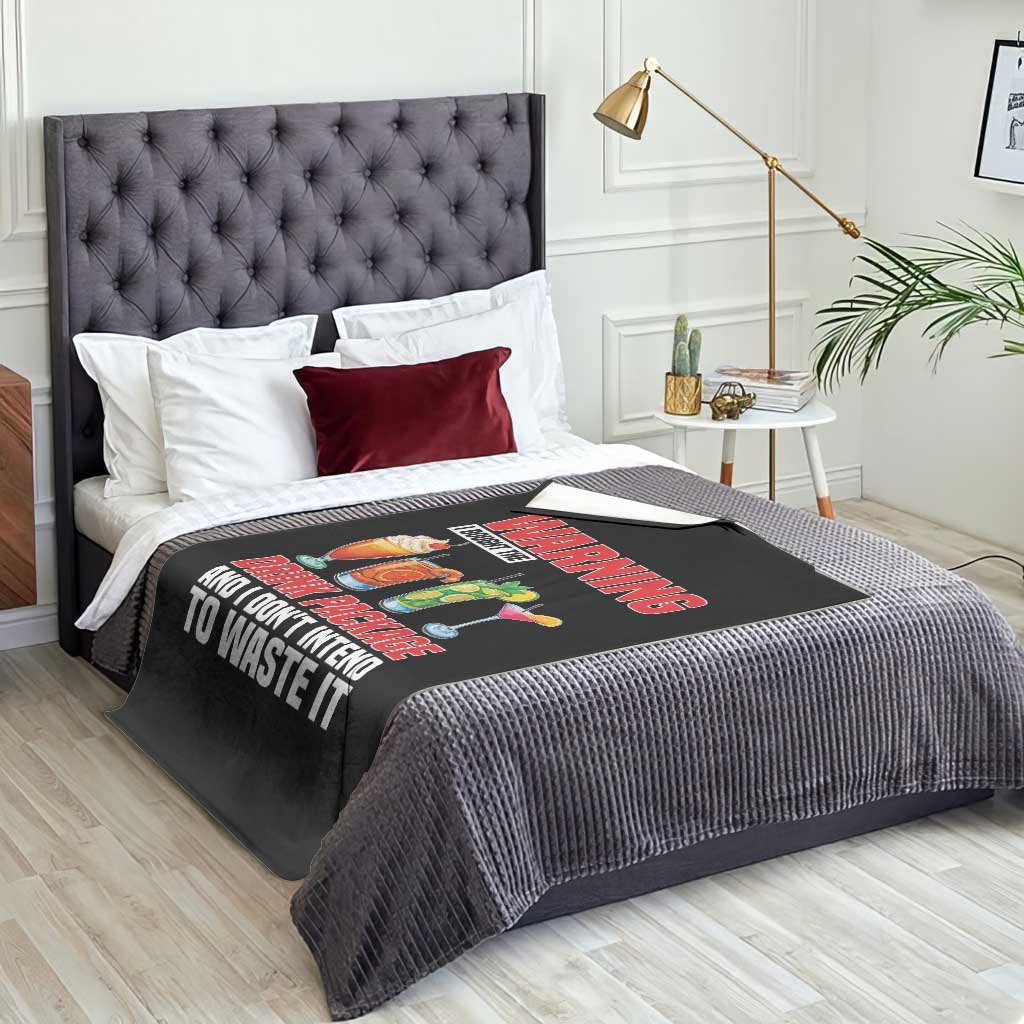 Funny Cruise Ship Throw Blanket Warning I Bought The Drink Package - Wonder Print Shop