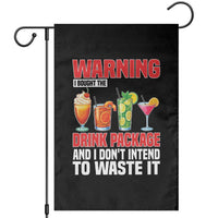 Funny Cruise Ship Garden Flag Warning I Bought The Drink Package - Wonder Print Shop