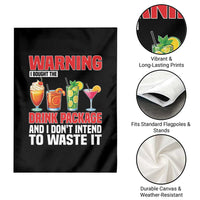 Funny Cruise Ship Garden Flag Warning I Bought The Drink Package - Wonder Print Shop