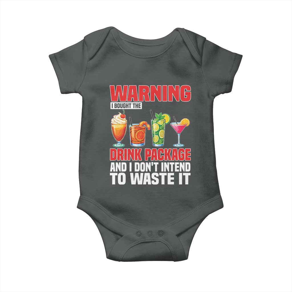 Funny Cruise Ship Baby Onesie Warning I Bought The Drink Package - Wonder Print Shop