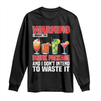 Funny Cruise Ship Long Sleeve Shirt Warning I Bought The Drink Package - Wonder Print Shop