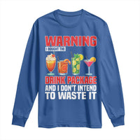 Funny Cruise Ship Long Sleeve Shirt Warning I Bought The Drink Package - Wonder Print Shop