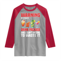 Funny Cruise Ship Raglan Shirt Warning I Bought The Drink Package - Wonder Print Shop