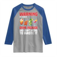 Funny Cruise Ship Raglan Shirt Warning I Bought The Drink Package - Wonder Print Shop
