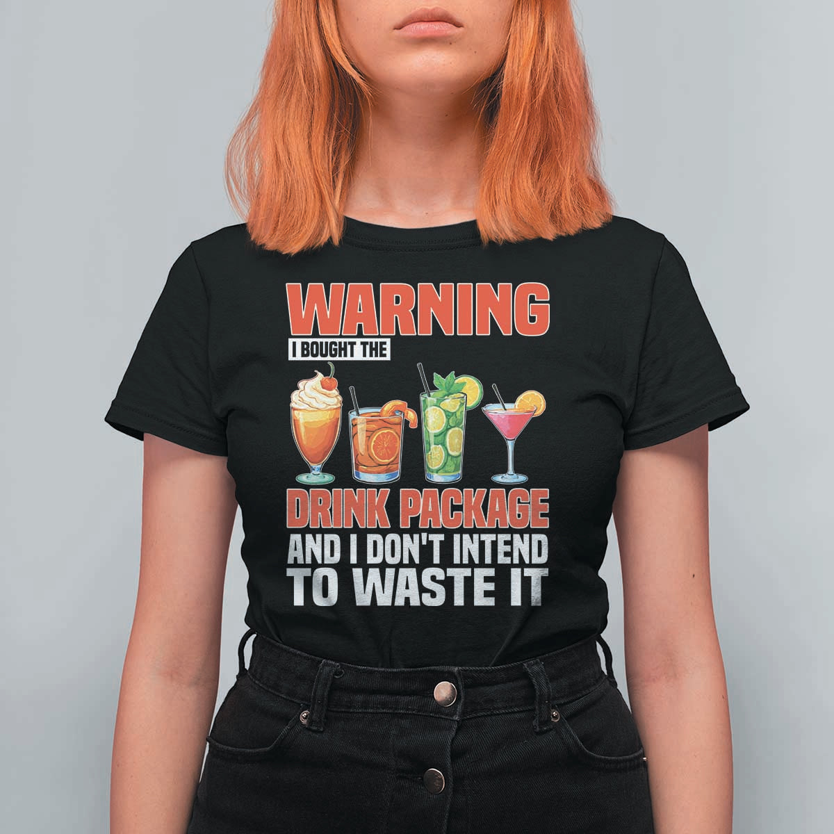 Funny Cruise Ship T Shirt For Women Warning I Bought The Drink Package - Wonder Print Shop