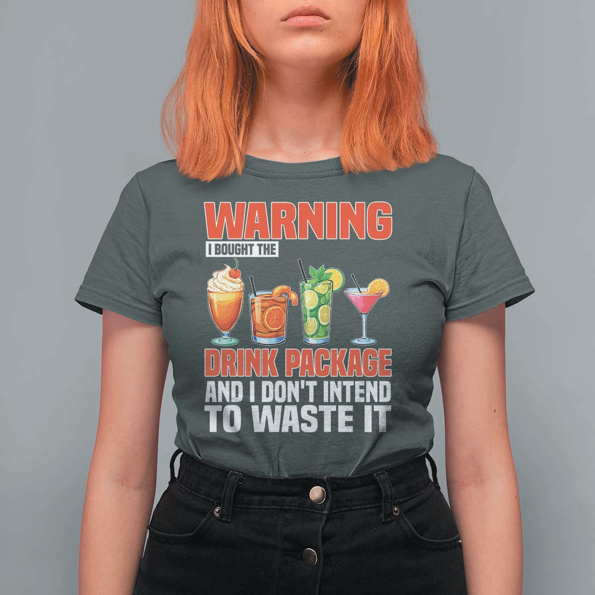 Funny Cruise Ship T Shirt For Women Warning I Bought The Drink Package - Wonder Print Shop