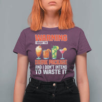 Funny Cruise Ship T Shirt For Women Warning I Bought The Drink Package - Wonder Print Shop