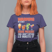 Funny Cruise Ship T Shirt For Women Warning I Bought The Drink Package - Wonder Print Shop