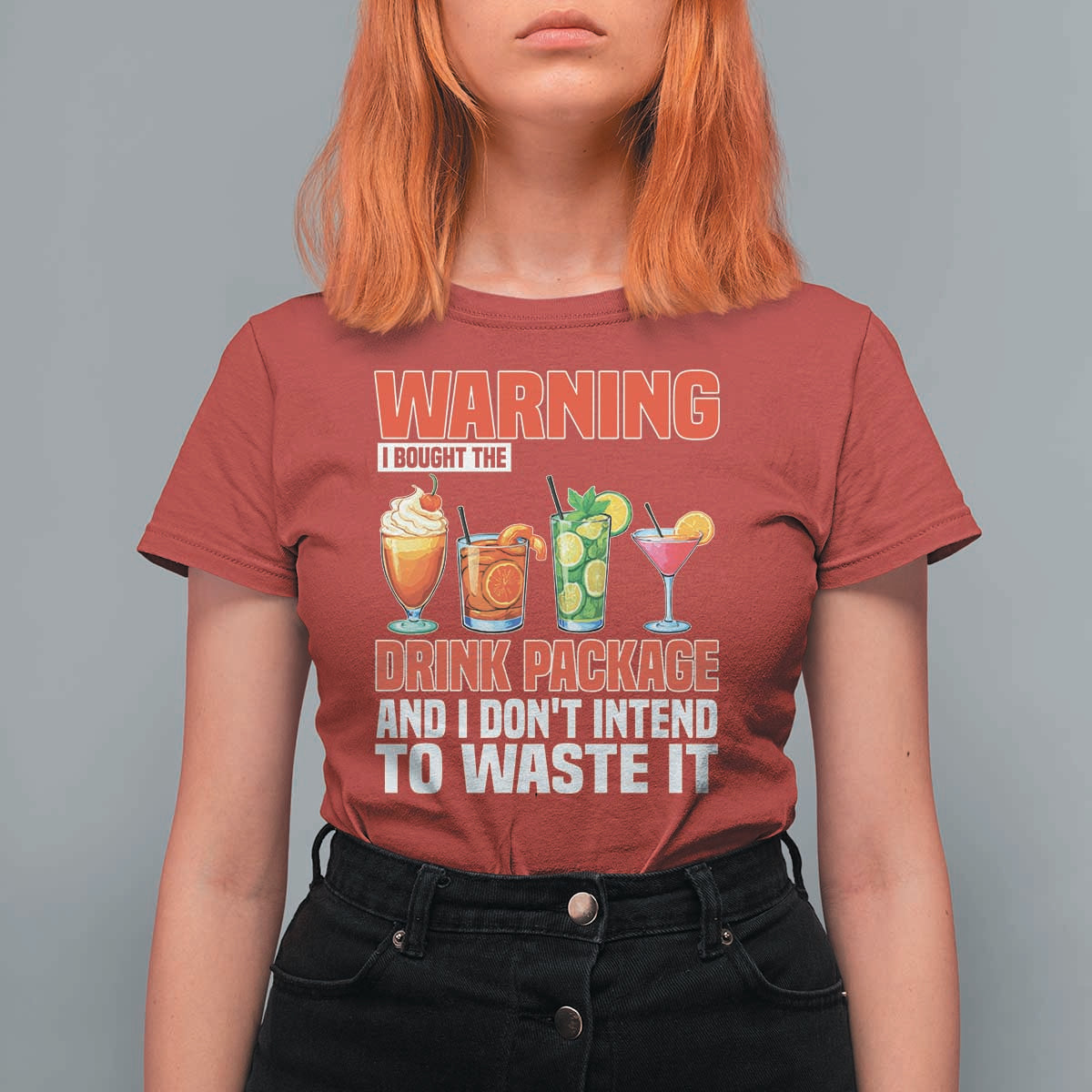 Funny Cruise Ship T Shirt For Women Warning I Bought The Drink Package - Wonder Print Shop