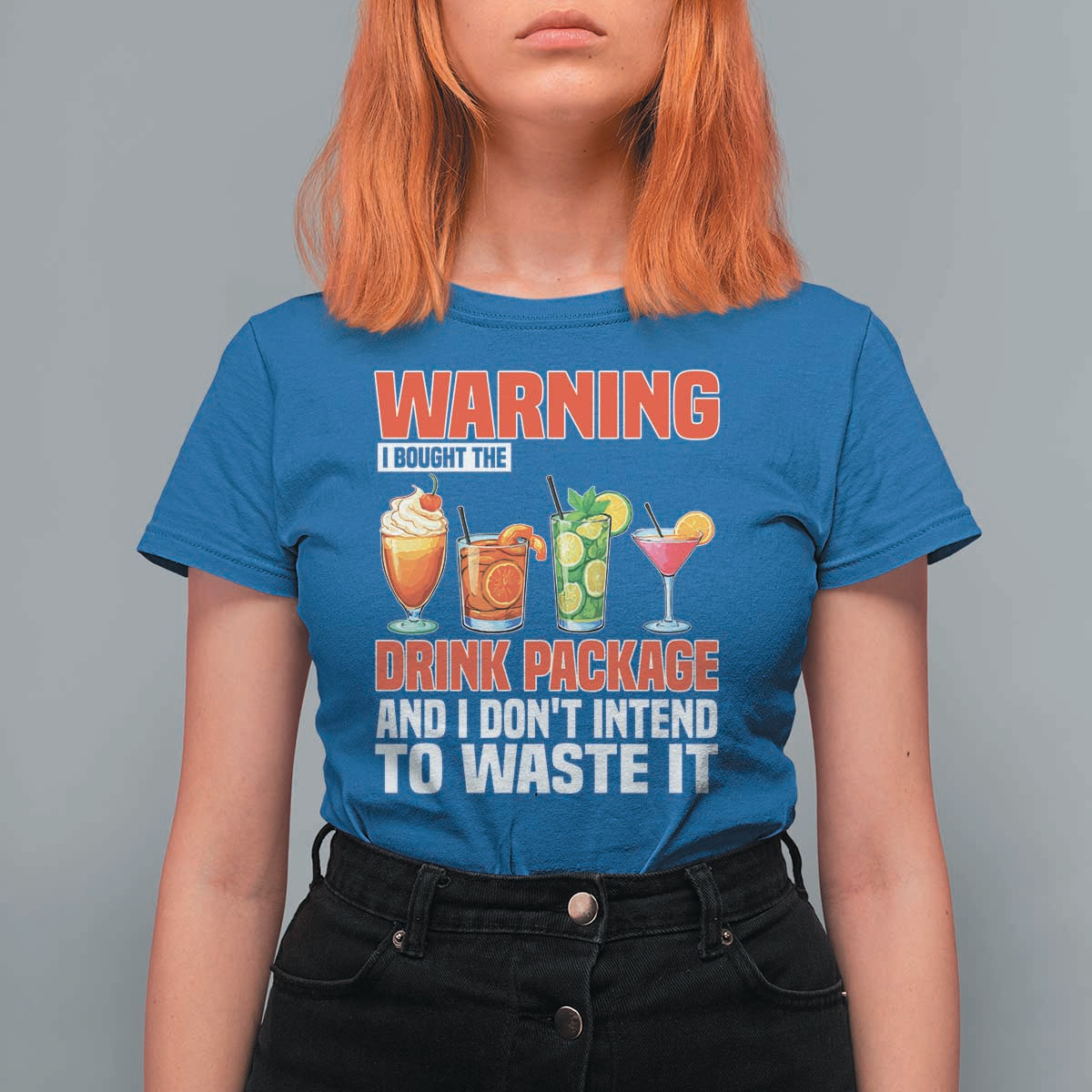 Funny Cruise Ship T Shirt For Women Warning I Bought The Drink Package - Wonder Print Shop