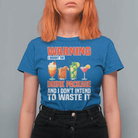 Funny Cruise Ship T Shirt For Women Warning I Bought The Drink Package - Wonder Print Shop