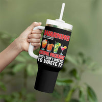 Funny Cruise Ship Tumbler With Handle Warning I Bought The Drink Package - Wonder Print Shop