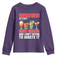 Funny Cruise Ship Youth Sweatshirt Warning I Bought The Drink Package - Wonder Print Shop