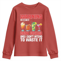 Funny Cruise Ship Youth Sweatshirt Warning I Bought The Drink Package - Wonder Print Shop