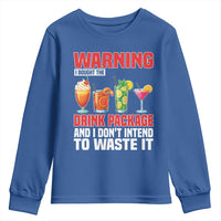 Funny Cruise Ship Youth Sweatshirt Warning I Bought The Drink Package - Wonder Print Shop