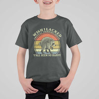 Wish I Lacked Critical Thinking Skills Y'all Seem So Happy T Shirt For Kid Retro Jimothy Raccoon Sarcastic Quote Gift