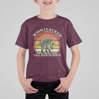 Wish I Lacked Critical Thinking Skills Y'all Seem So Happy T Shirt For Kid Retro Jimothy Raccoon Sarcastic Quote Gift