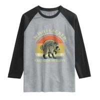 Wish I Lacked Critical Thinking Skills Y'all Seem So Happy Raglan Shirt Retro Jimothy Raccoon Sarcastic Quote Gift