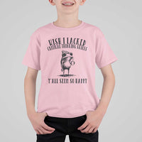 Wish I Lacked Critical Thinking Skills Y'all Seem So Happy T Shirt For Kid Funny Frog Sarcastic Quote