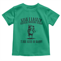 Wish I Lacked Critical Thinking Skills Y'all Seem So Happy Toddler T Shirt Funny Frog Sarcastic Quote