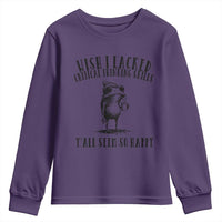 Wish I Lacked Critical Thinking Skills Y'all Seem So Happy Youth Sweatshirt Funny Frog Sarcastic Quote