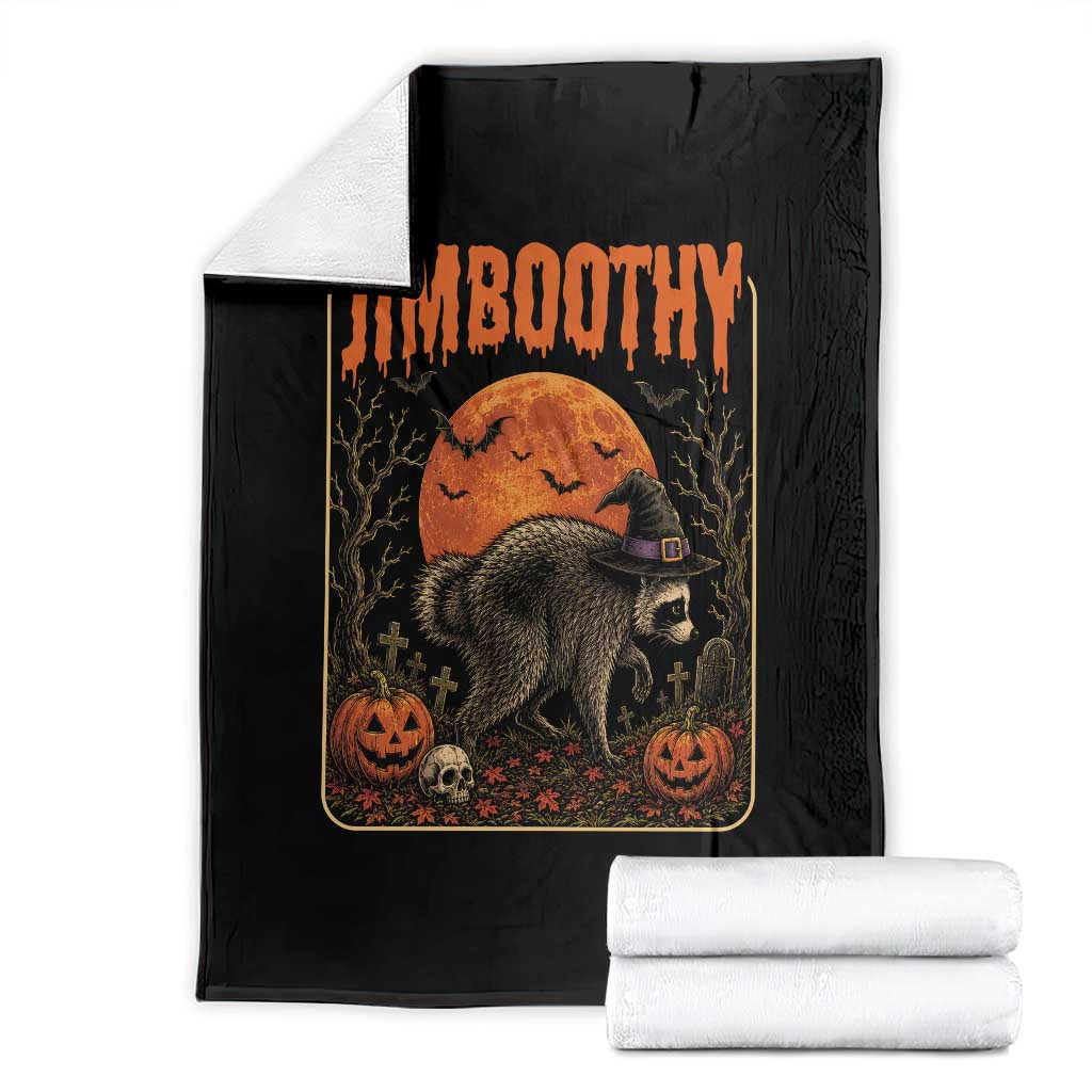 Jimothy Seattle Raccoon Halloween Throw Blanket Funny Trash Panda Meme Gift