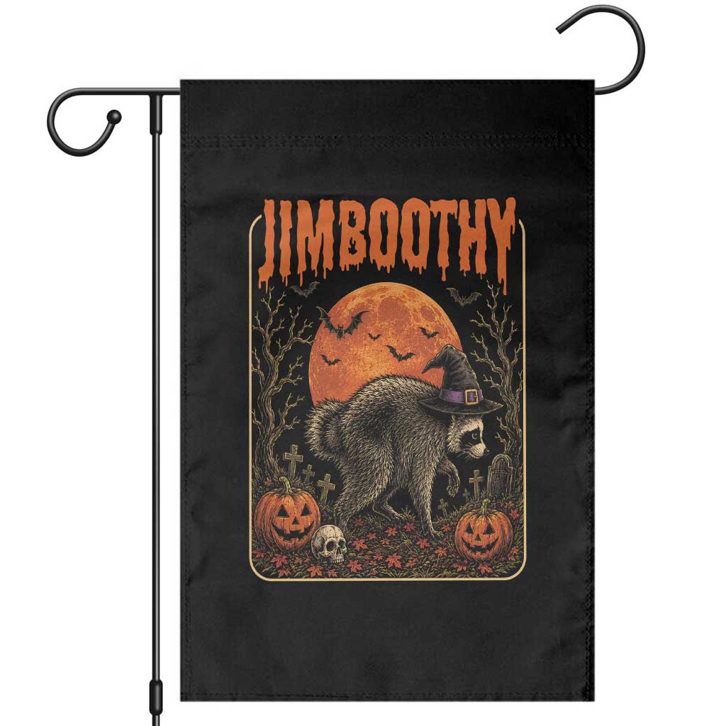 Jimothy Seattle Raccoon Halloween Garden Flag Funny Trash Panda Meme Gift