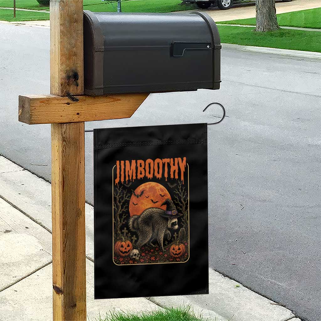 Jimothy Seattle Raccoon Halloween Garden Flag Funny Trash Panda Meme Gift