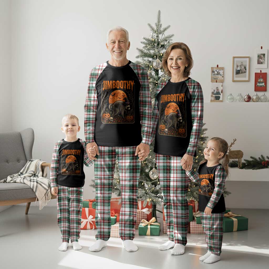 Jimothy Seattle Raccoon Halloween Plaid Pajama Set Funny Trash Panda Meme Gift